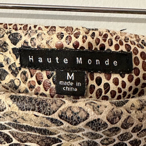 HAUTE Monde Reptile Print Skort Mini Skirt - Picture 7 of 8